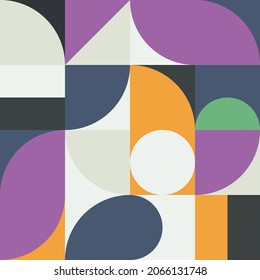 Geometric minimalistic pattern with simple shapes and patterns. Abstract vector design for advertising branding, web banner, business and wallpaper.
