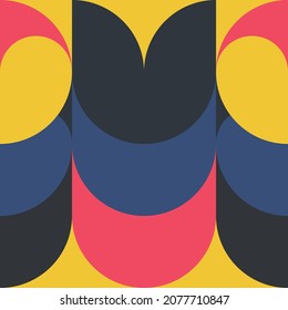 Geometric minimalistic pattern with simple shapes and patterns. Abstract vector design for advertising branding, web banner, business and wallpaper.