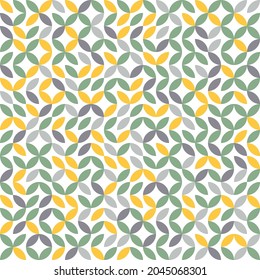 Geometric minimalistic seamless vector pattern. Multicolored abstract flat scandinavian pattern.