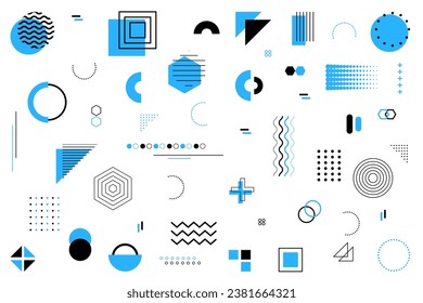 Geometric models background flat design vector design in eps 10