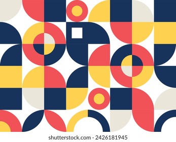 Geometric models flat shape background