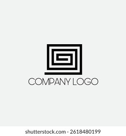 Design de logotipo da empresa de modelagem geométrica