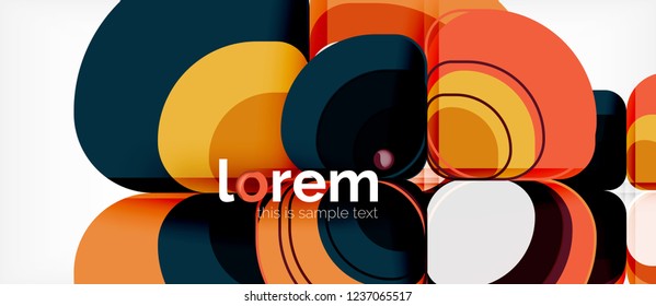 Geometric modern abstract background, vector illustration