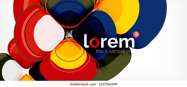 Geometric modern abstract background, vector illustration