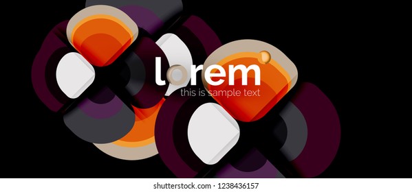 Geometric modern abstract background, vector illustration