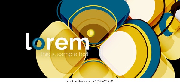Geometric modern abstract background, vector illustration