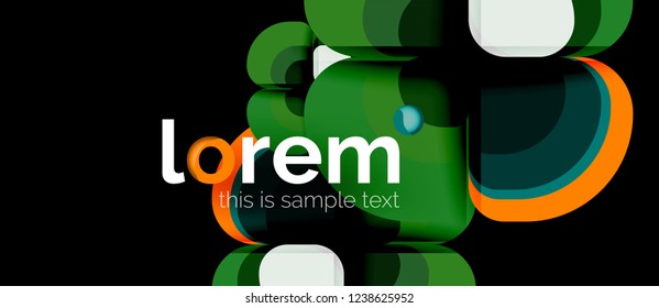 Geometrischer, moderner abstrakter Hintergrund, Vektorgrafik