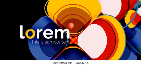 Geometric modern abstract background, vector illustration