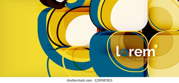 Fondo abstracto geométrico moderno, ilustración vectorial