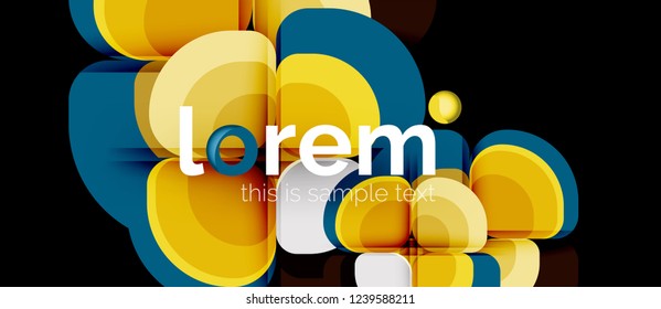 Fondo abstracto geométrico moderno, ilustración vectorial