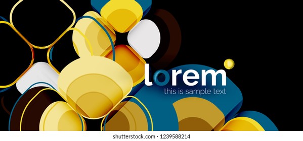 Fondo abstracto geométrico moderno, ilustración vectorial