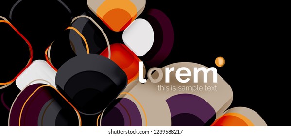 Geometric modern abstract background, vector illustration