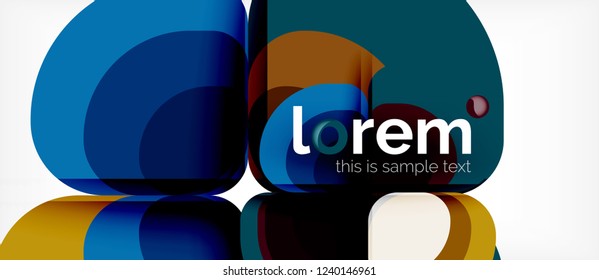Geometric modern abstract background, vector illustration