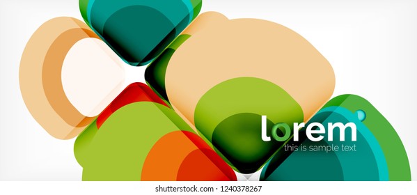 Fondo abstracto geométrico moderno, ilustración vectorial