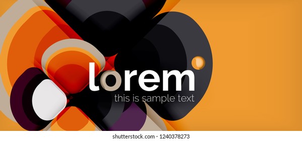 Geometric modern abstract background, vector illustration