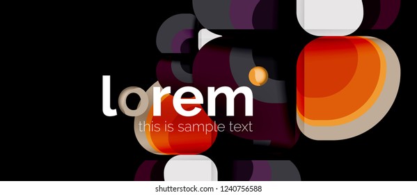 Geometric modern abstract background, vector illustration