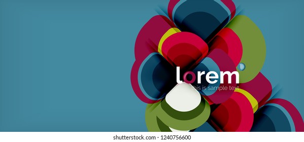 Geometric modern abstract background, vector illustration