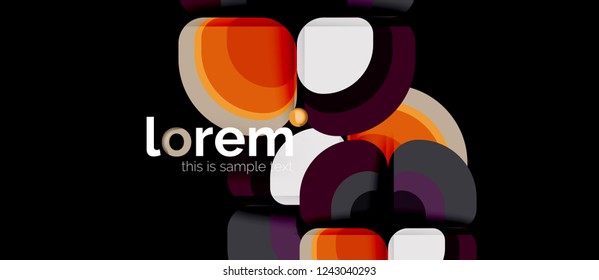 Geometric modern abstract background, vector illustration