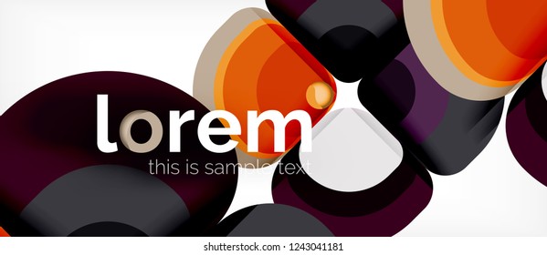 Fondo abstracto geométrico moderno, ilustración vectorial