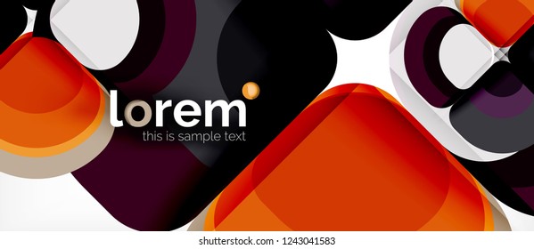Geometric modern abstract background, vector illustration