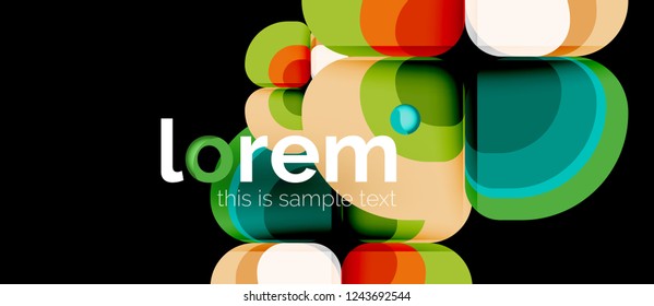 Geometric modern abstract background, vector illustration