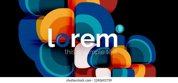 Geometrischer, moderner abstrakter Hintergrund, Vektorgrafik