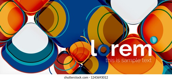 Fundo abstrato moderno geométrico, ilustração vetorial