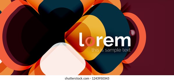 Geometric modern abstract background, vector illustration
