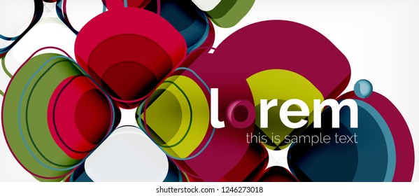 Geometric modern abstract background, vector illustration