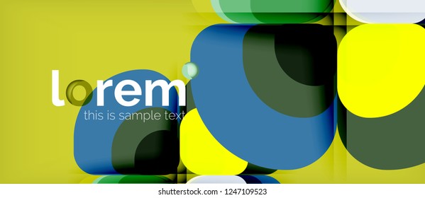 Geometrischer, moderner abstrakter Hintergrund, Vektorgrafik