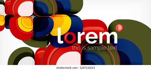 Geometric modern abstract background, vector illustration