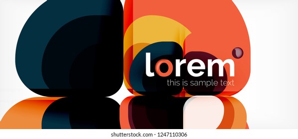 Geometrischer, moderner abstrakter Hintergrund, Vektorgrafik