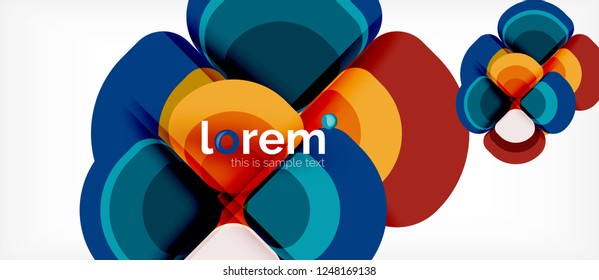 Geometric modern abstract background, vector illustration