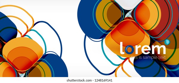 Geometric modern abstract background, vector illustration