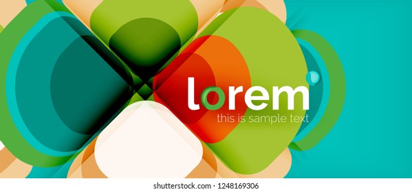 Geometric modern abstract background, vector illustration