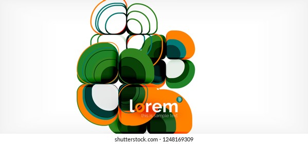Geometric modern abstract background, vector illustration