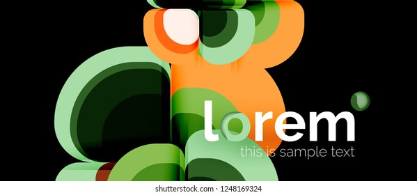 Geometric modern abstract background, vector illustration