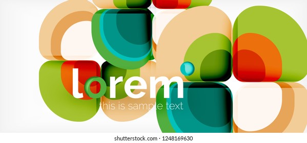 Geometric modern abstract background, vector illustration