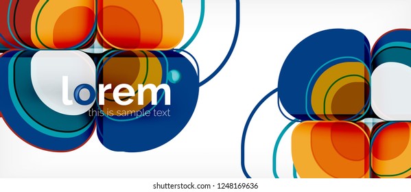 Geometric modern abstract background, vector illustration