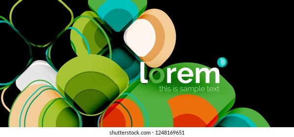 Fondo abstracto geométrico moderno, ilustración vectorial