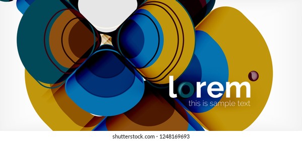 Geometric modern abstract background, vector illustration