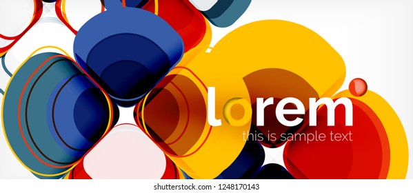 Geometric modern abstract background, vector illustration