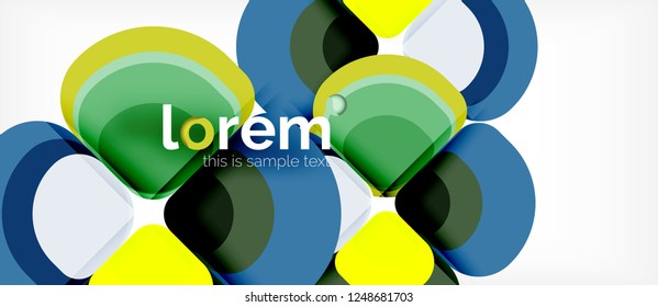 Fondo abstracto geométrico moderno, ilustración vectorial