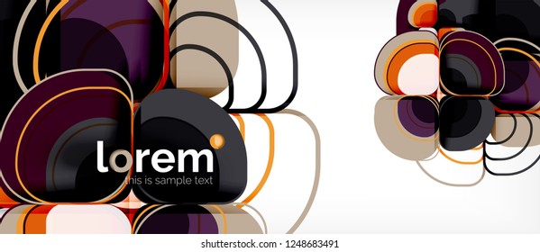 Geometric modern abstract background, vector illustration