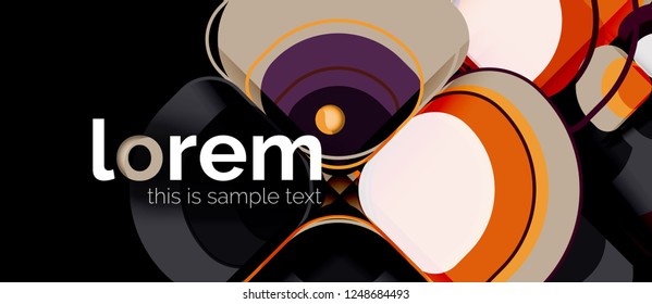 Geometric modern abstract background, vector illustration