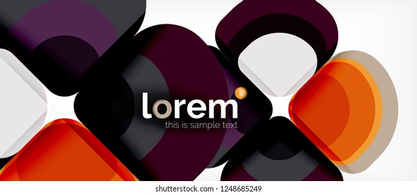 Fondo abstracto geométrico moderno, ilustración vectorial