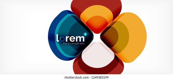 Geometric modern abstract background, vector illustration