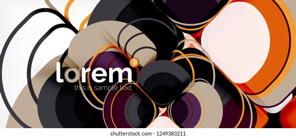 Geometrischer, moderner abstrakter Hintergrund, Vektorgrafik