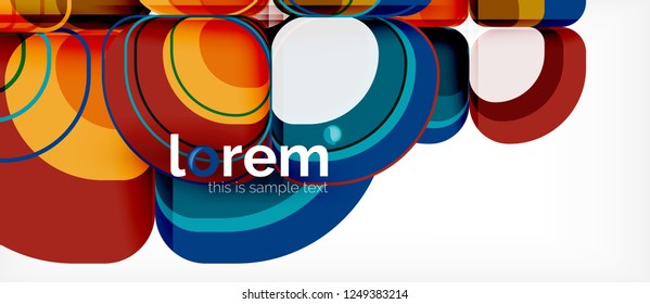 Geometric modern abstract background, vector illustration