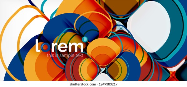 Geometric modern abstract background, vector illustration